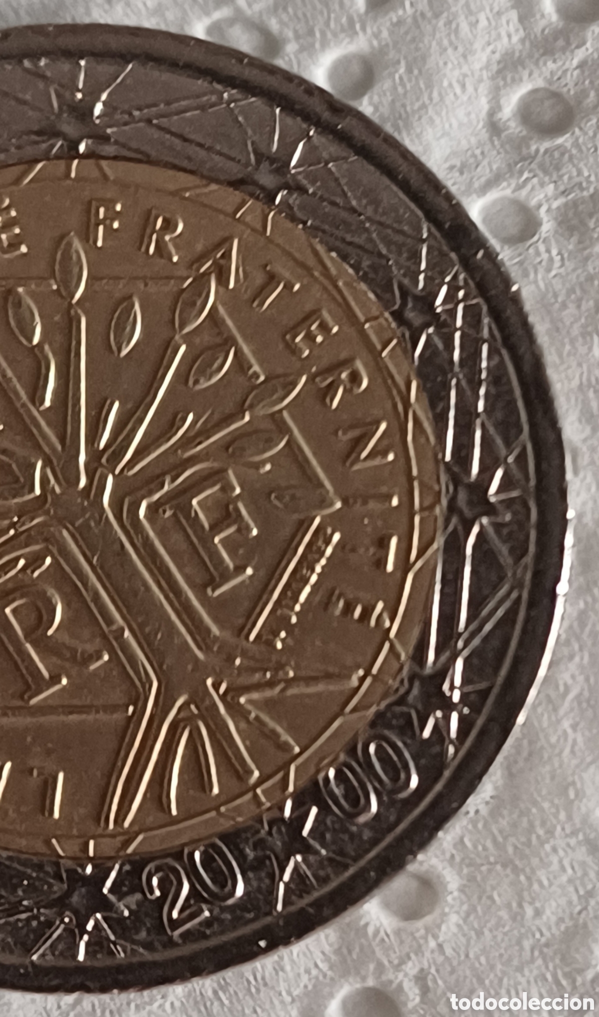 Euros: Moneda de 2&euro; Francia 2000, &uacute;nica! defecto - Foto 4