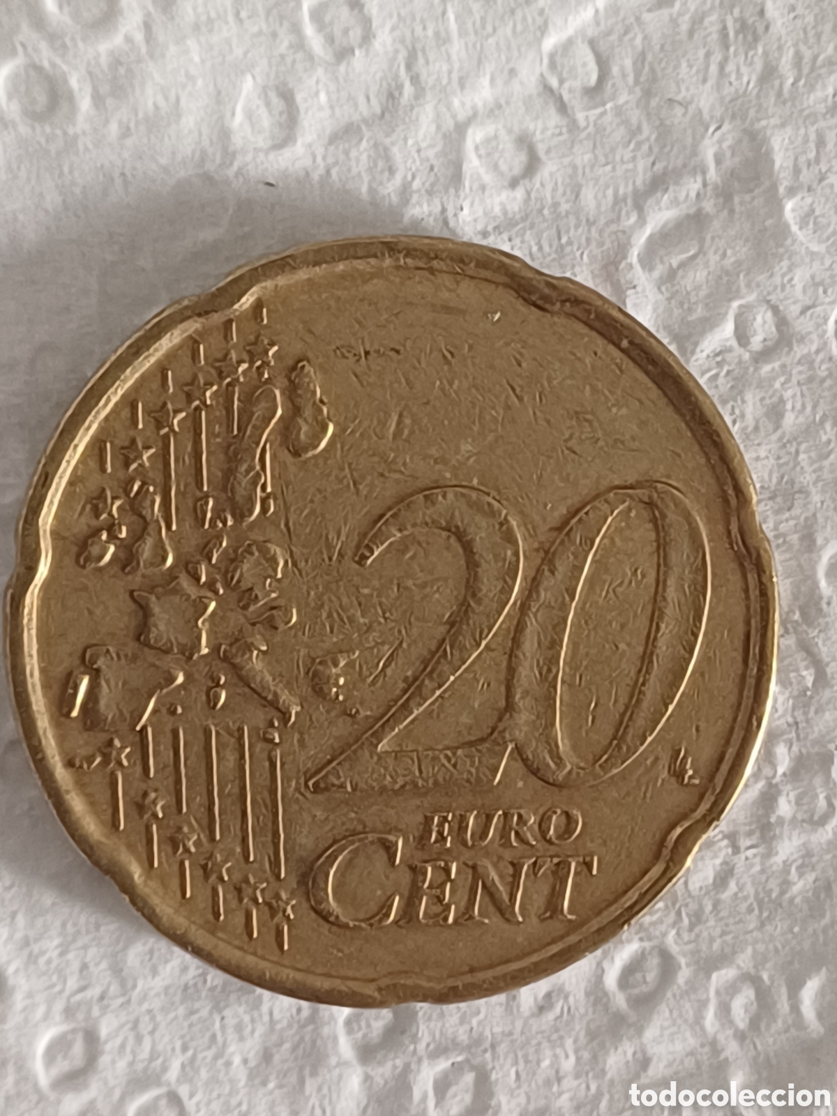 Euros: Moneda 20 cent &euro; B&eacute;lgica 2000 - Foto 2