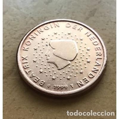 Euros: 1 c&eacute;ntimo de euro de Holanda (Pa&iacute;ses Bajos). A&ntilde;o 1999