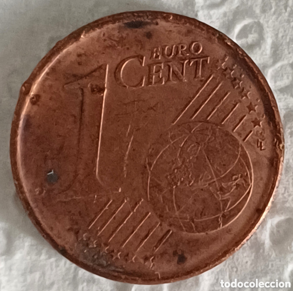 Euros: Moneda 1 cent de &euro; 1999 con defectos exceso peso - Foto 2