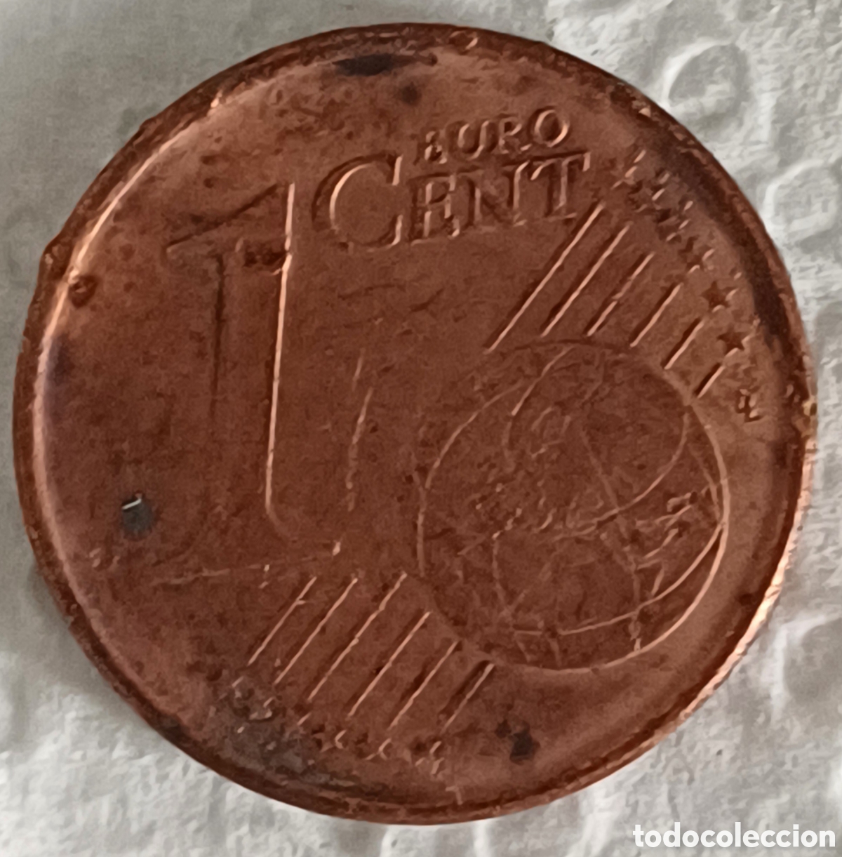 Euros: Moneda 1 cent de &euro; 1999 con defectos exceso peso - Foto 4