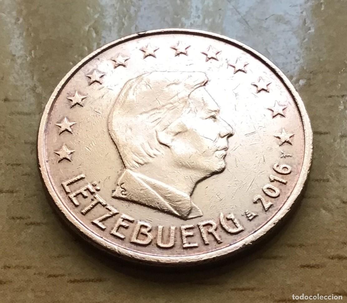 Euros: 5 c&eacute;ntimos de euro de Luxemburgo. A&ntilde;o 2016