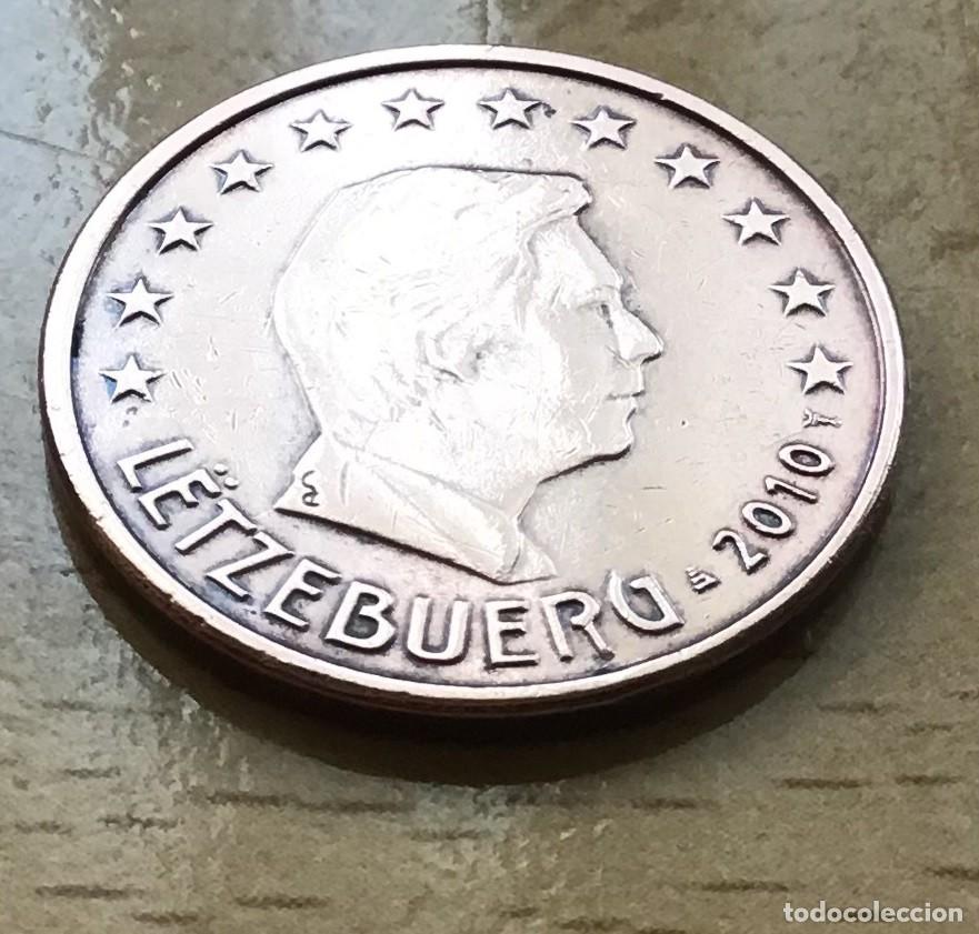 Euros: 5 c&eacute;ntimos de euro de Luxemburgo. A&ntilde;o 2010