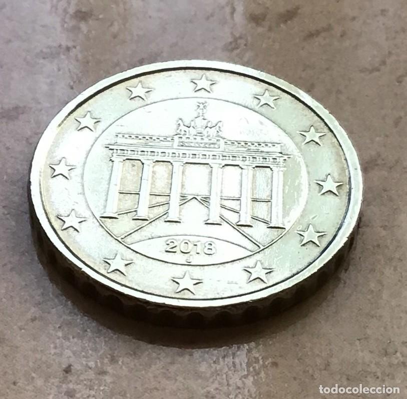 Euros: 10 c&eacute;ntimos de euro de Alemania. A&ntilde;o 2018 ceca J