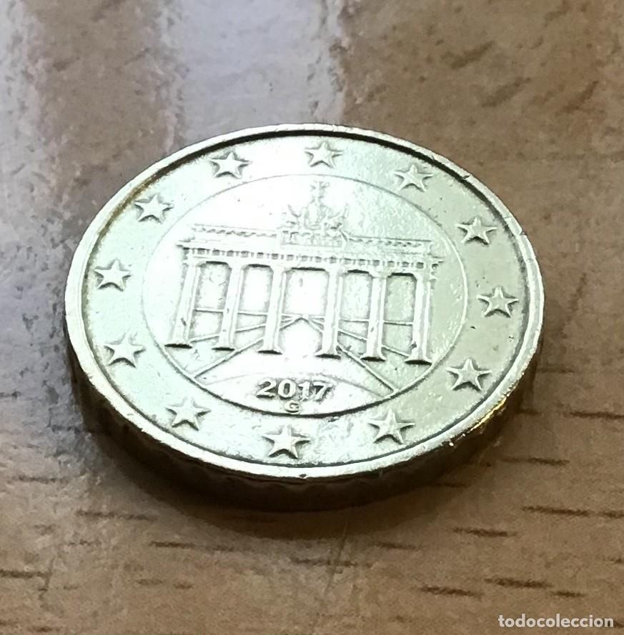 Euros: 10 c&eacute;ntimos de euro de Alemania. A&ntilde;o 2017 ceca G