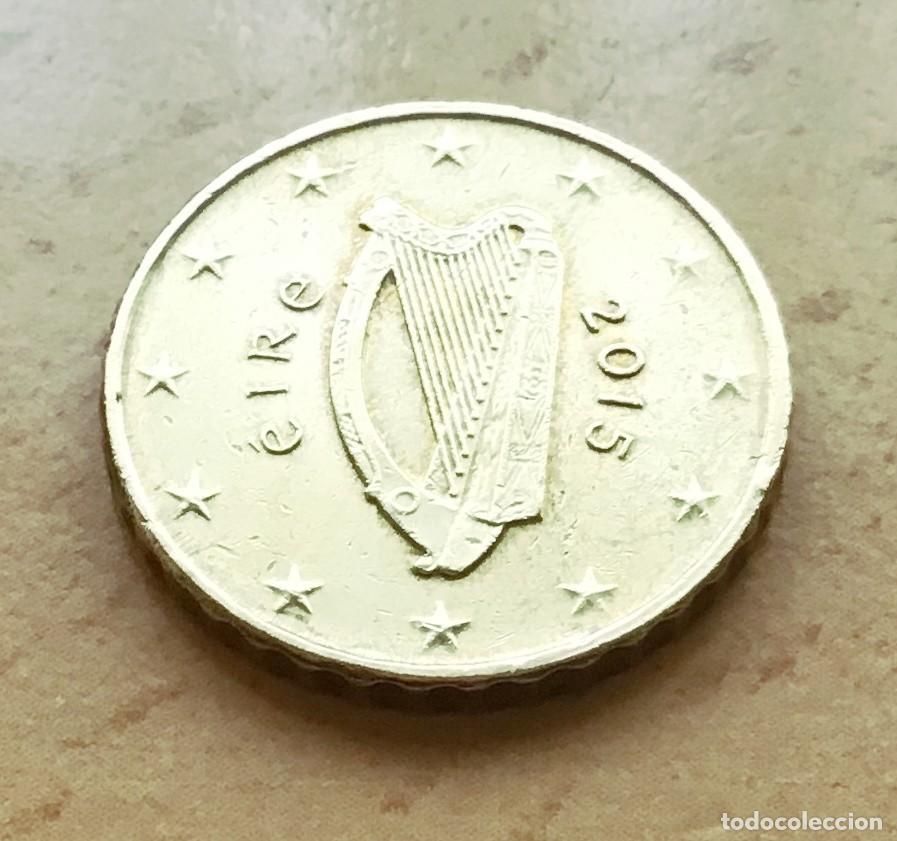 Euros: 10 c&eacute;ntimos de euro de Irlanda. A&ntilde;o 2015