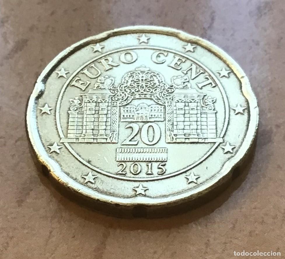 Euros: 20 c&eacute;ntimos de euro de Austria. A&ntilde;o 2015 - Foto 1