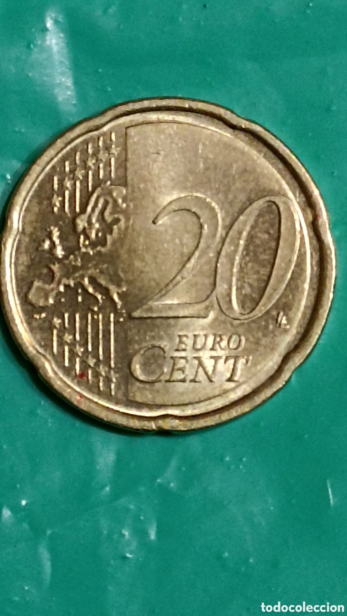 Euros: Moneda de veinte c&eacute;ntimos fallo de acu&ntilde;aci&oacute;n - Foto 2