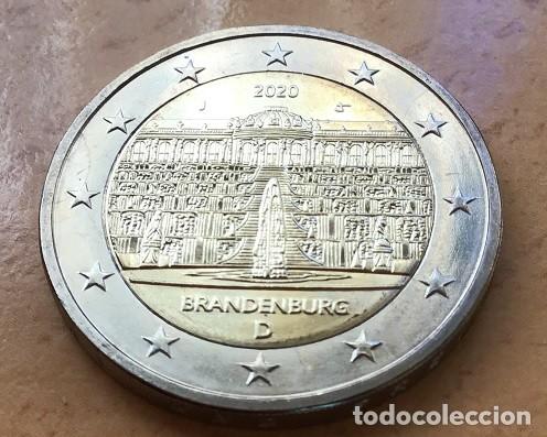 Euros: 2 euros conmemorativos de Alemania. Brandenburgo. A&ntilde;o 2020 ceca J