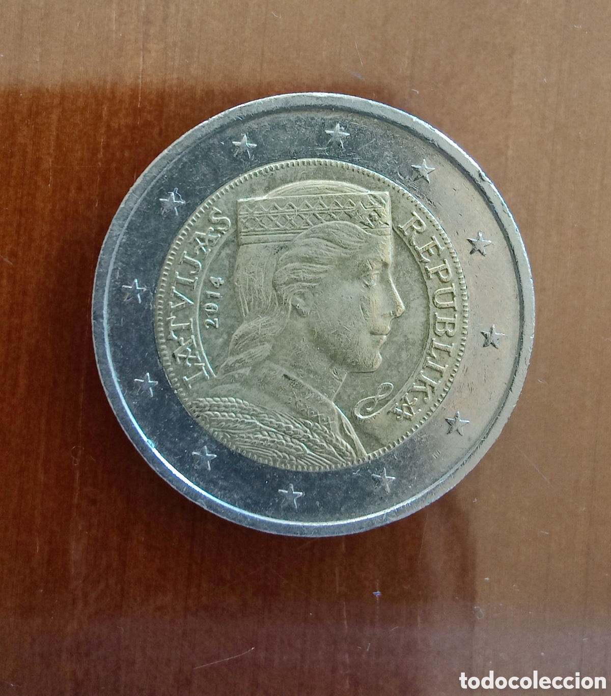 Euros: Moneda 2 Euros Letonia 2014 - Foto 1