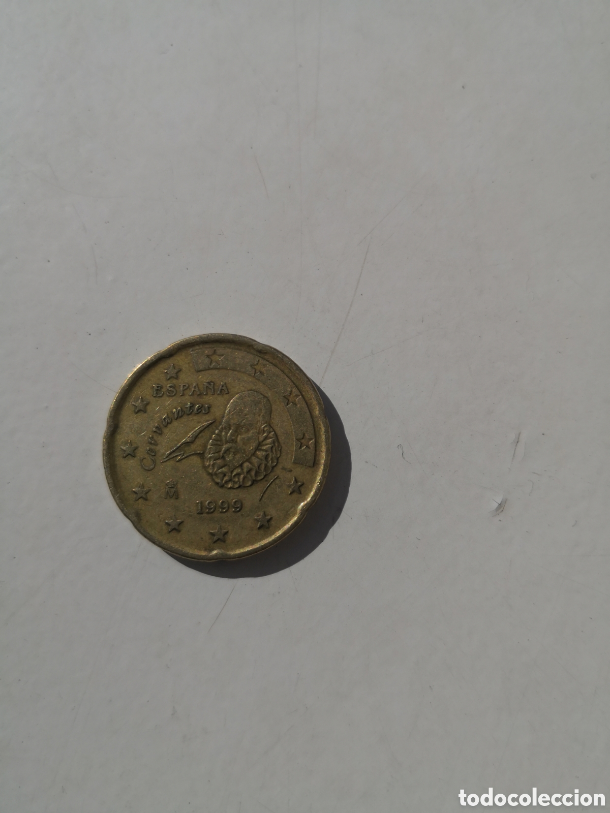 Euros: Moneda 20 c&eacute;ntimos 1999 cervantes - Foto 1