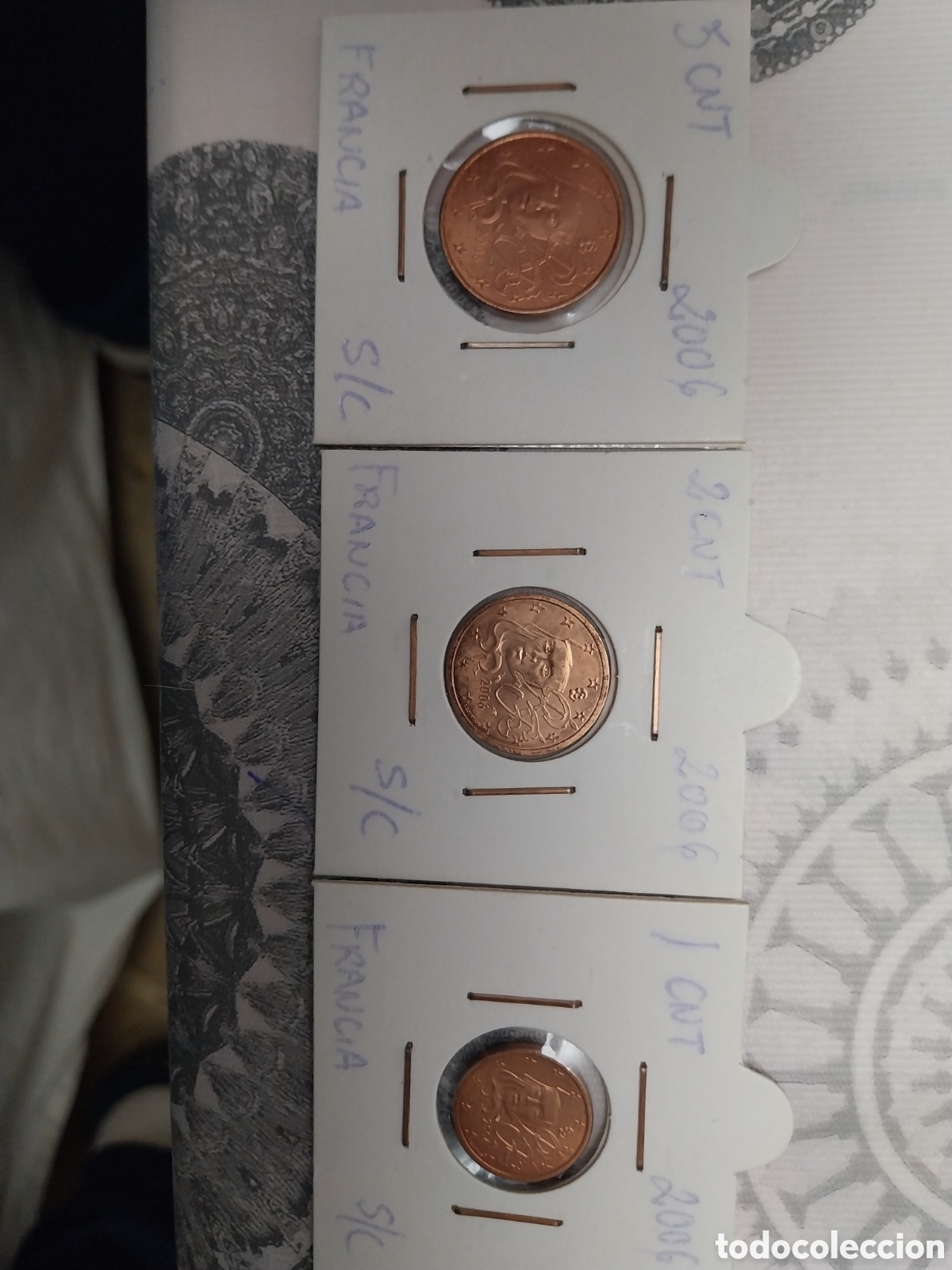 Euros: Francia 2006 serie 3 monedas - Foto 1
