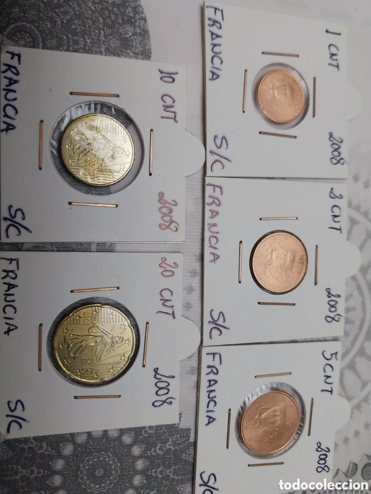 Euros: Francia 2008 serie 5 monedas - Foto 2