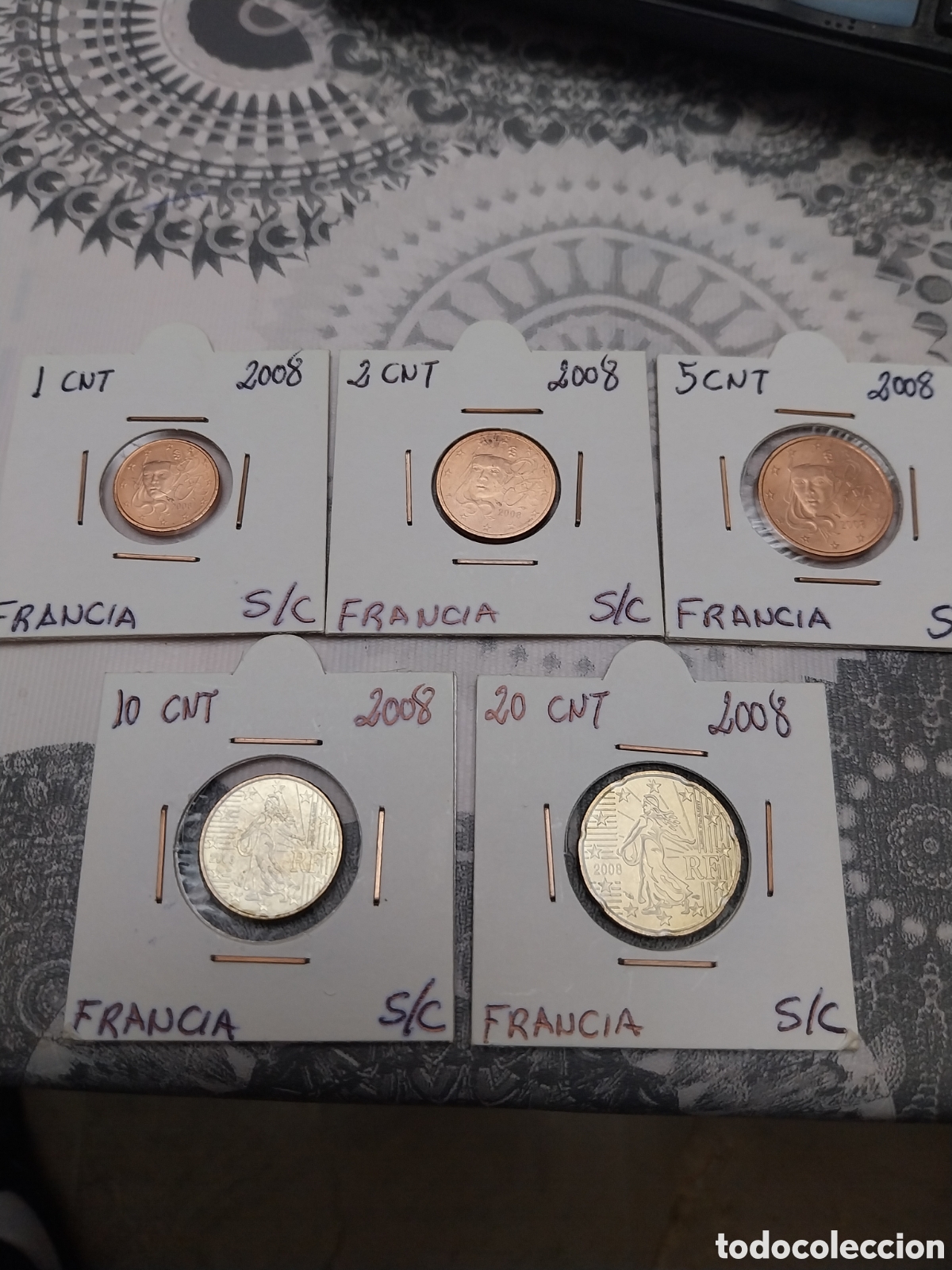 Euros: Francia 2008 serie 5 monedas - Foto 1