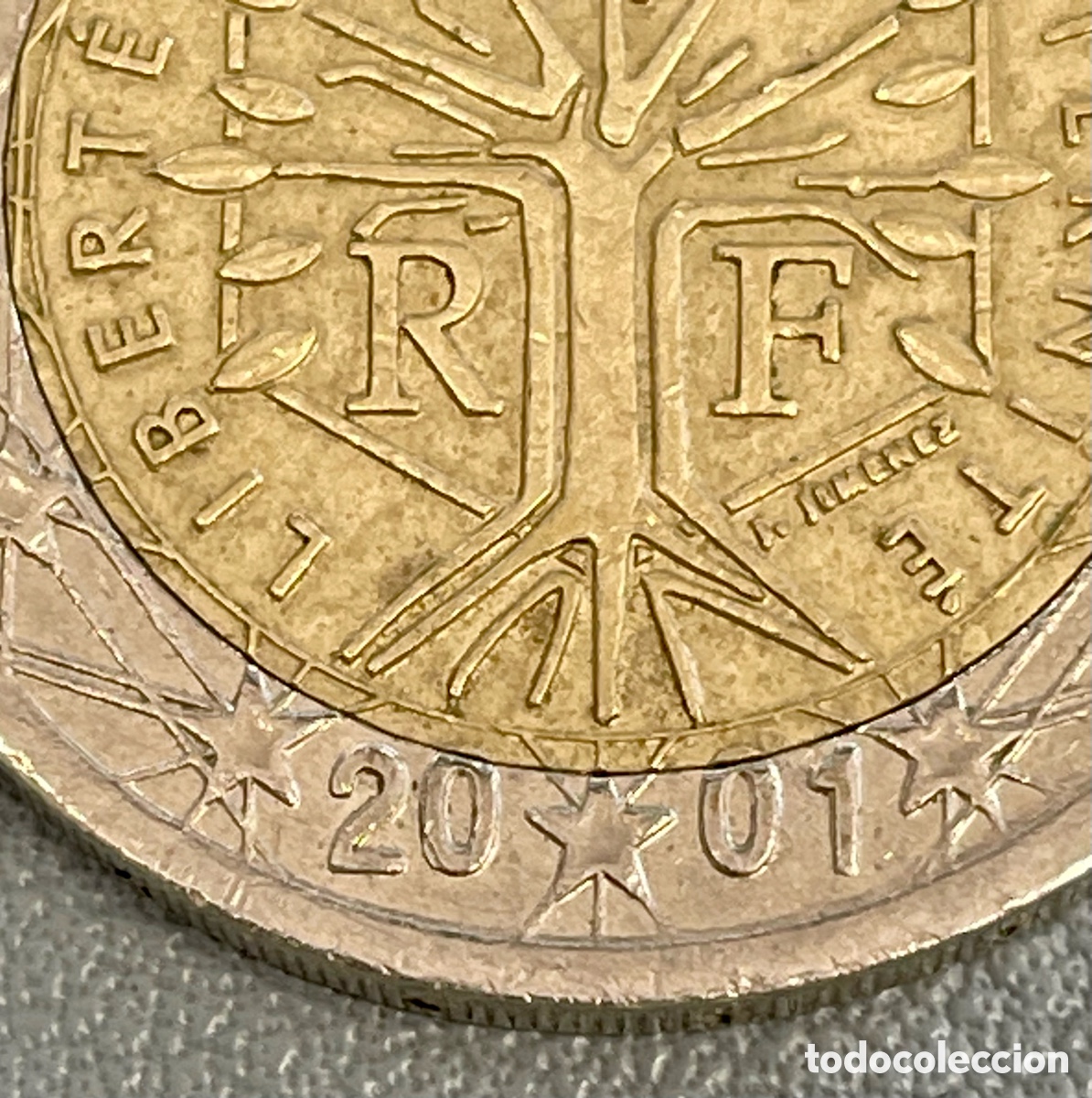 Euros: Moneda 2 euros Francia 2001 - Foto 2