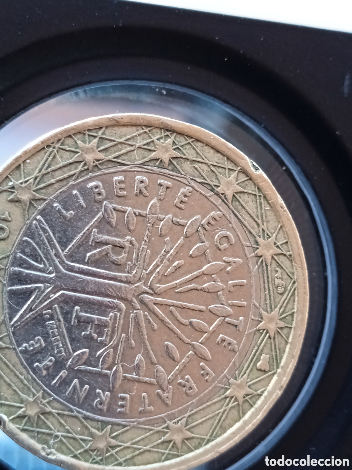 Euros: Moneda con defecto de acu&ntilde;amiento. - Foto 2