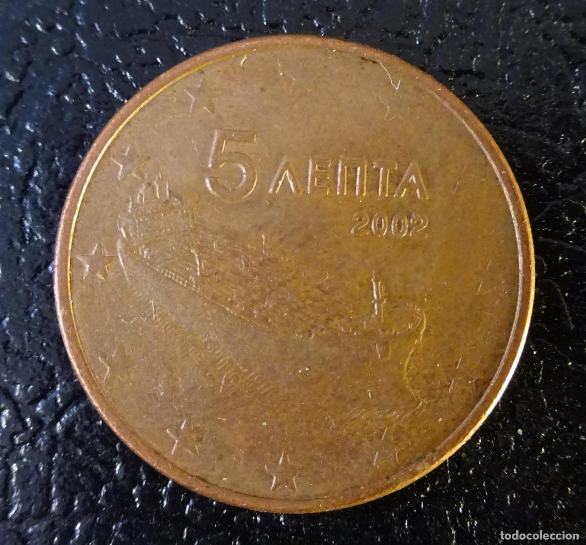 Euros: GRECIA 5 C&Eacute;NTIMOS DE EURO 2002 - Foto 1