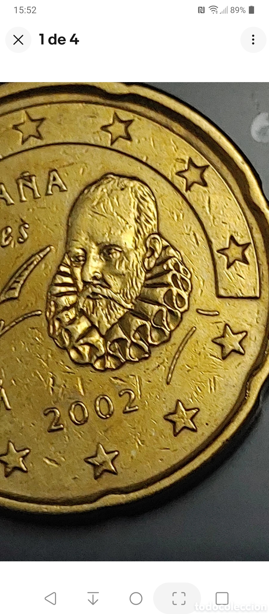 Euros: RARA MONEDA DE 20 CENTIMOS DE 2002 CON ERROR DEL CHINCHON - Foto 1