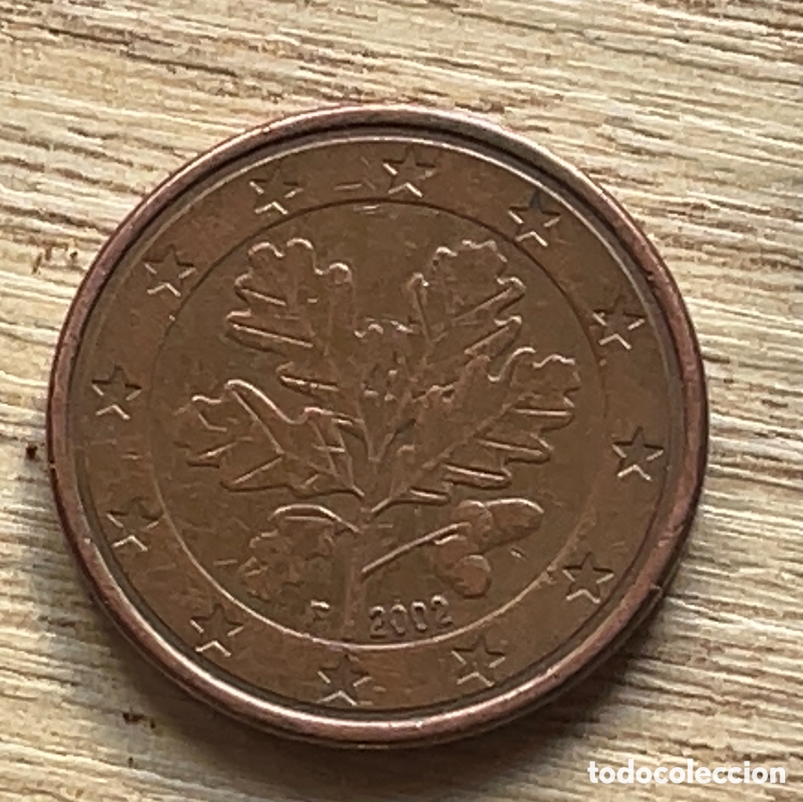 Euros: Moneda 5 c&eacute;ntimos 2002 alemania - Foto 1