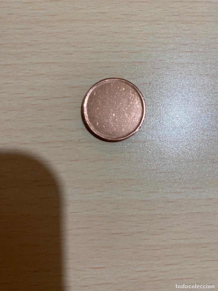 Euros: moneda 2 c&eacute;ntimos Euro/ error/ sin acu&ntilde;ar las dos caras - Foto 1