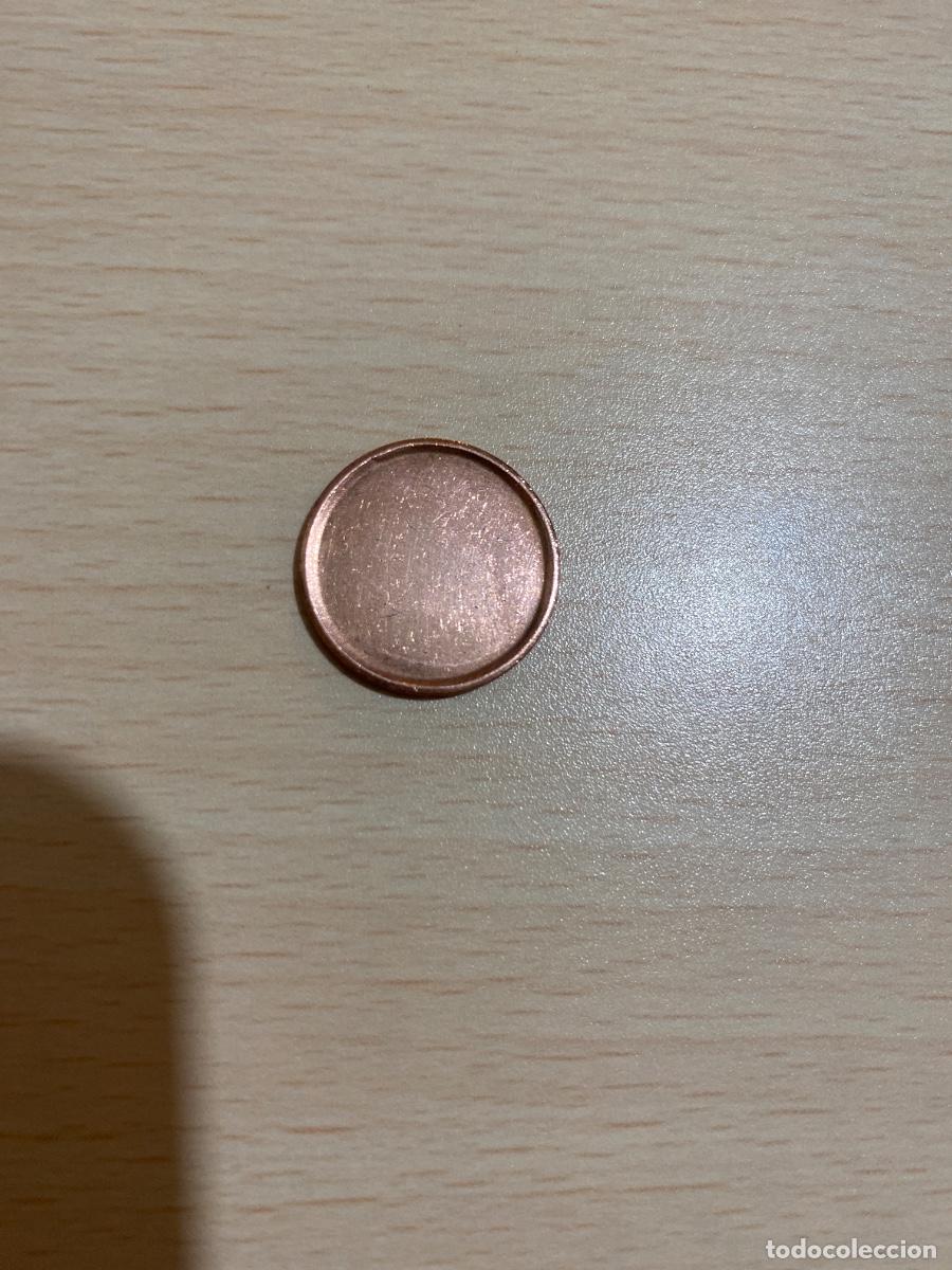 Euros: moneda 2 c&eacute;ntimos Euro/ error/ sin acu&ntilde;ar las dos caras - Foto 2