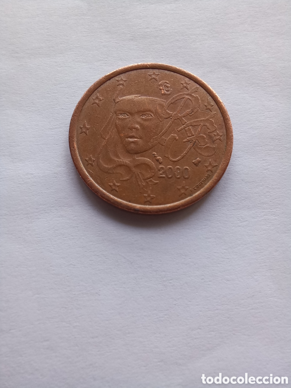 Euros: MONEDA 5 C&Eacute;NTIMOS FRANCIA - A&Ntilde;O 2000 (C&Eacute;RES) - Foto 1
