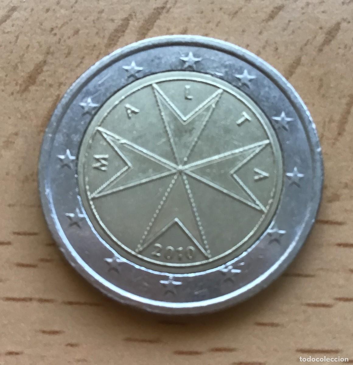 Euros: 2 euros de Malta. A&ntilde;o 2010 - Foto 1