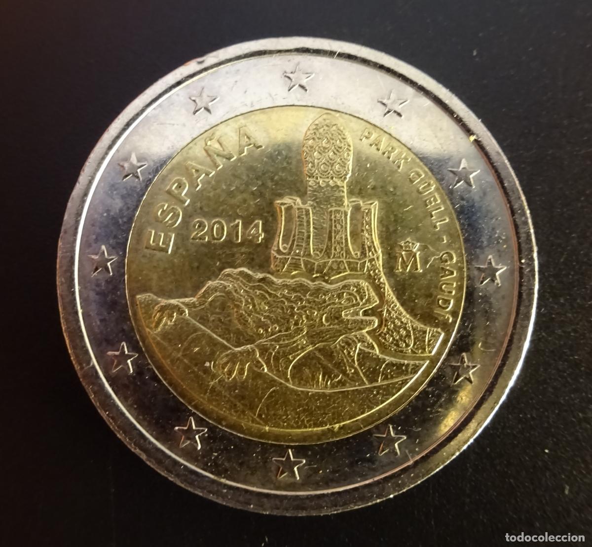 Euros: ESPA&Ntilde;A 2 EUROS 2014 PARK G&Uuml;ELL - Foto 1