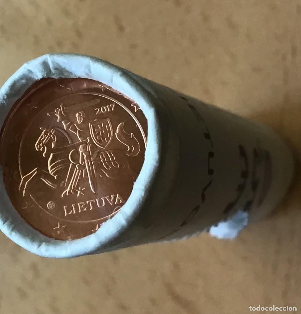 Euros: 1 c&eacute;ntimo de euro de Lituania. A&ntilde;o 2017. Sin circular - Foto 1
