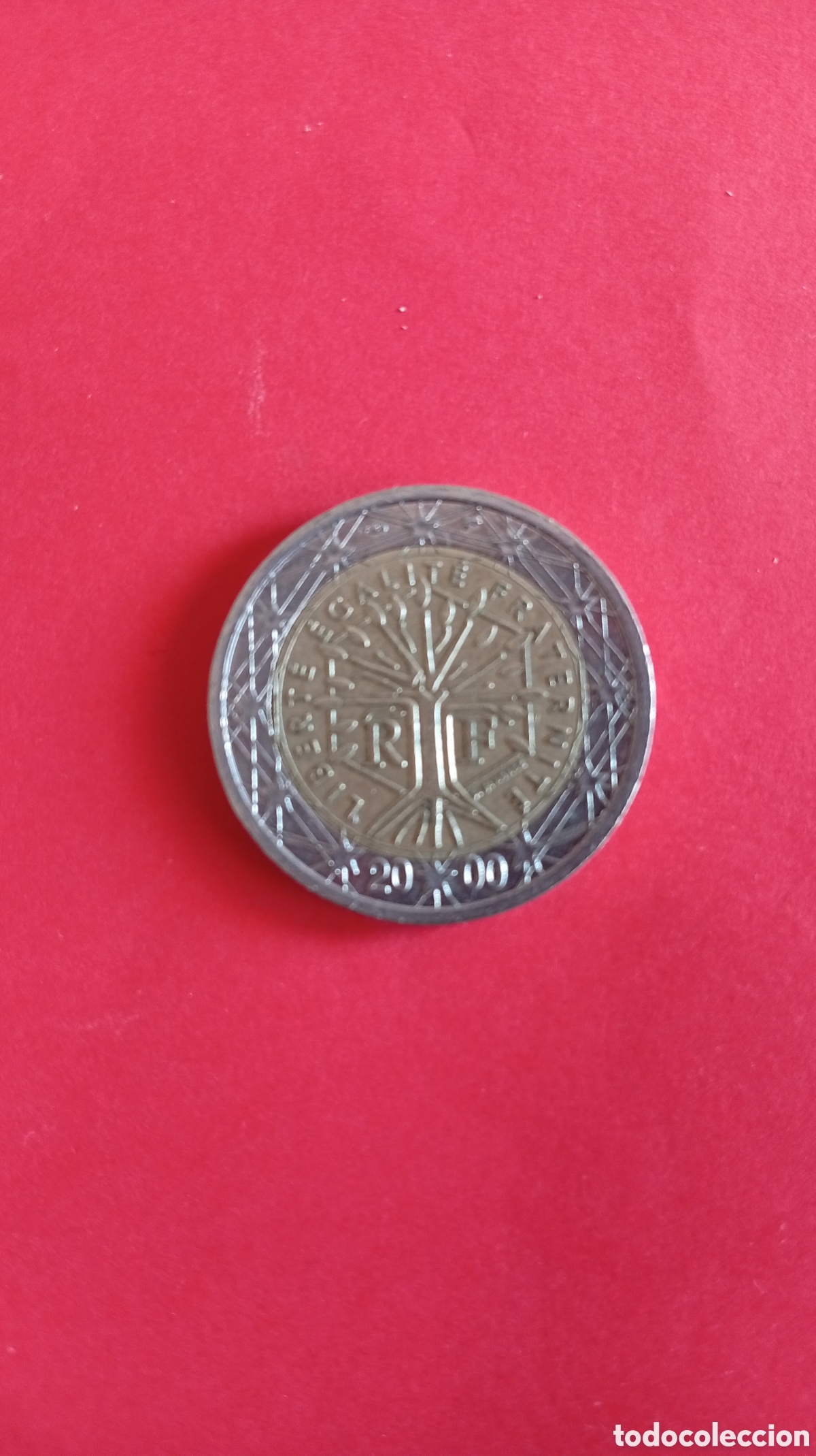 Euros: Moneda 2 euros Francia a&ntilde;o 2000 - Foto 2