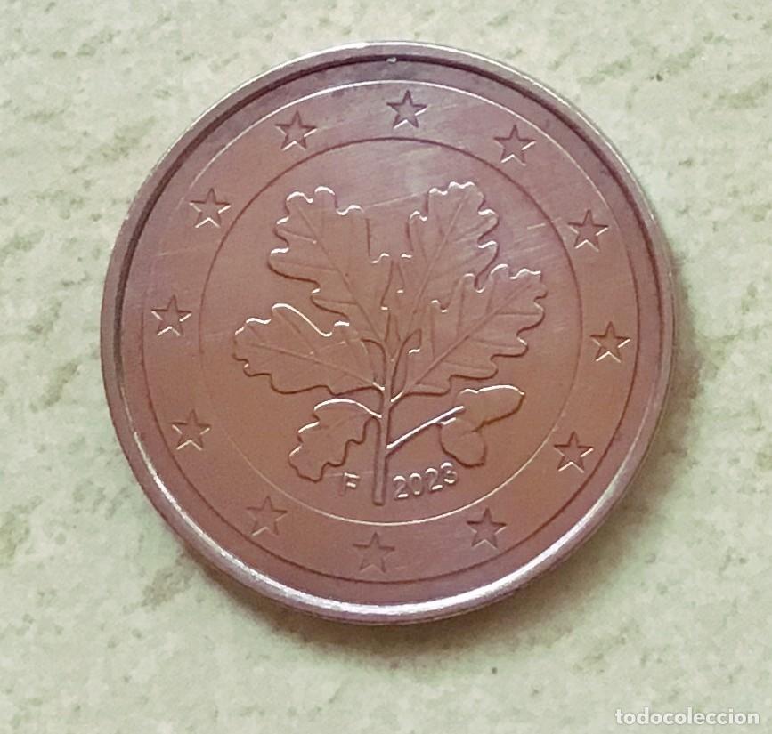Euros: 5 c&eacute;ntimos de euro de Alemania. A&ntilde;o 2023 ceca F