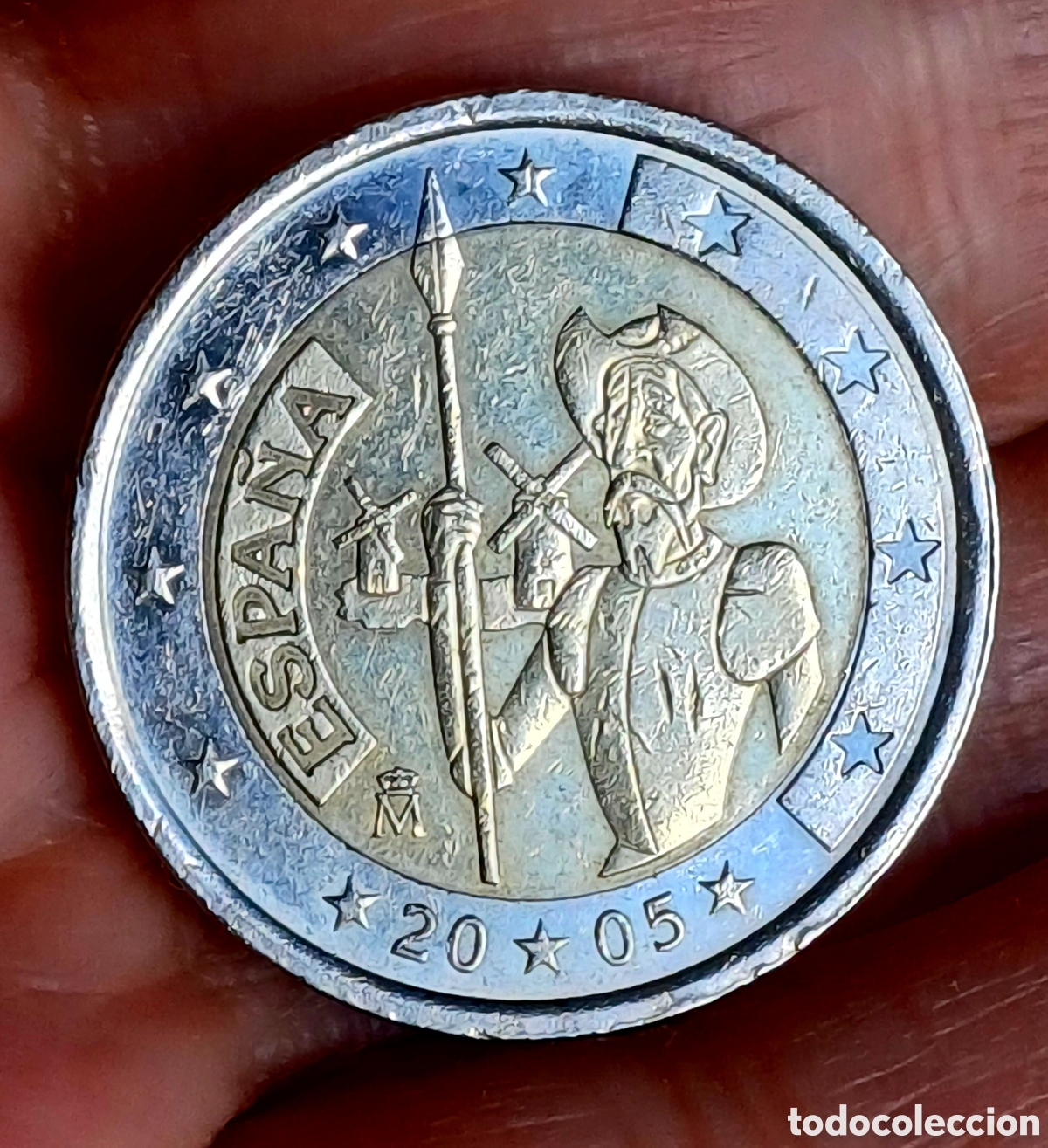 Euros: Moneda 2&euro; Espa&ntilde;a &rdquo; Quijote&rdquo; de 2005 - Foto 3