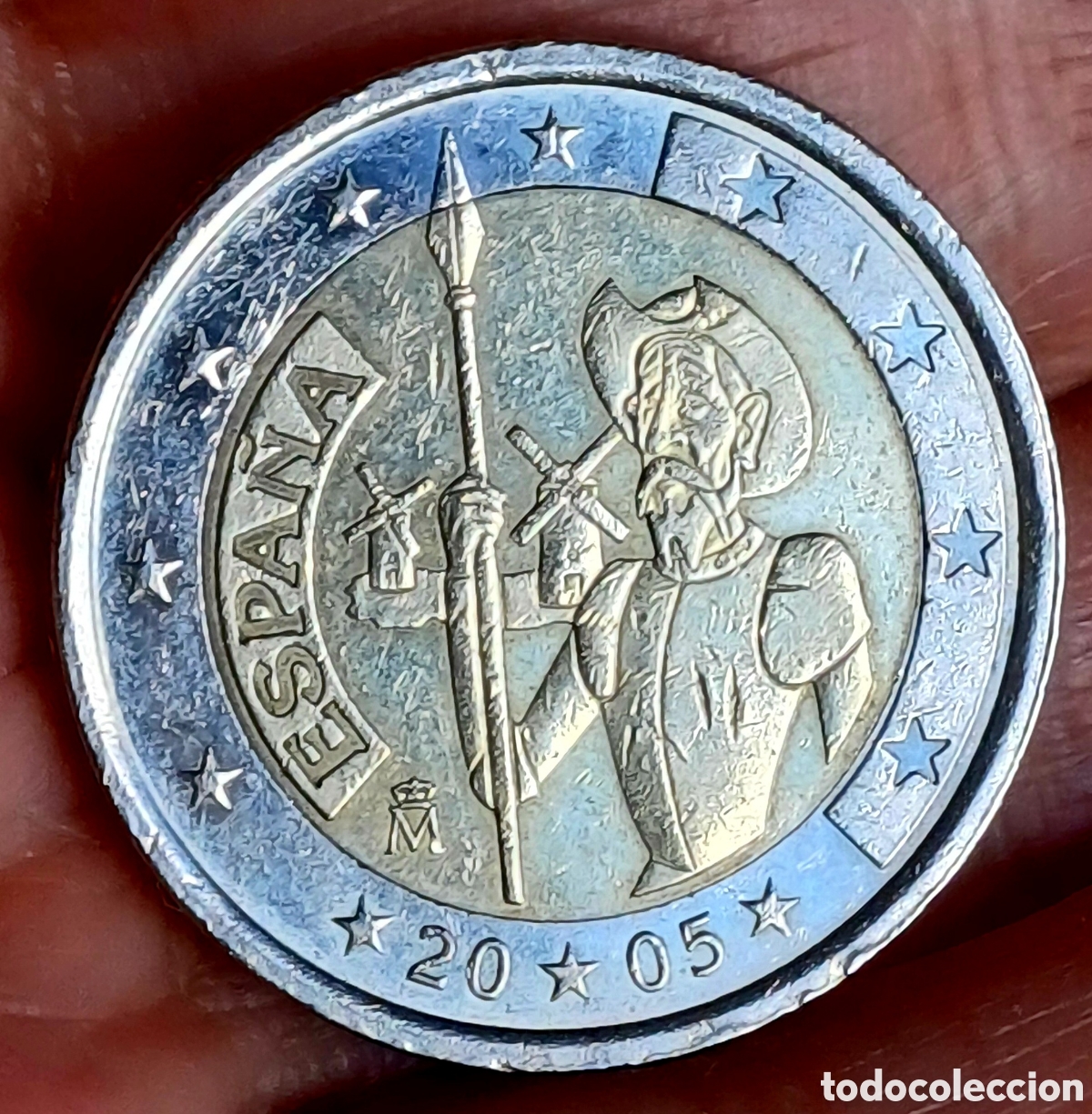 Euros: Moneda 2&euro; Espa&ntilde;a &rdquo; Quijote&rdquo; de 2005 - Foto 1