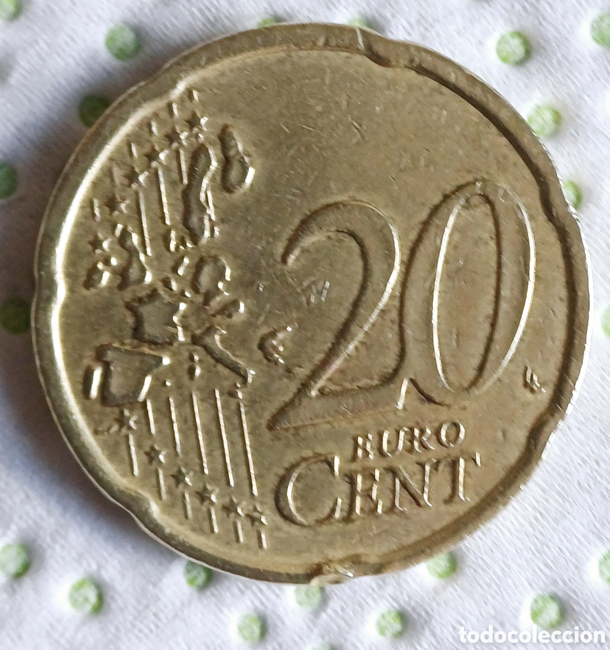 Euros: Moneda 20 cent Irlanda 2002, escasa - Foto 2