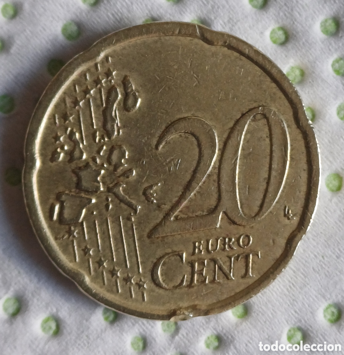 Euros: Moneda 20 cent Irlanda 2002, escasa - Foto 4