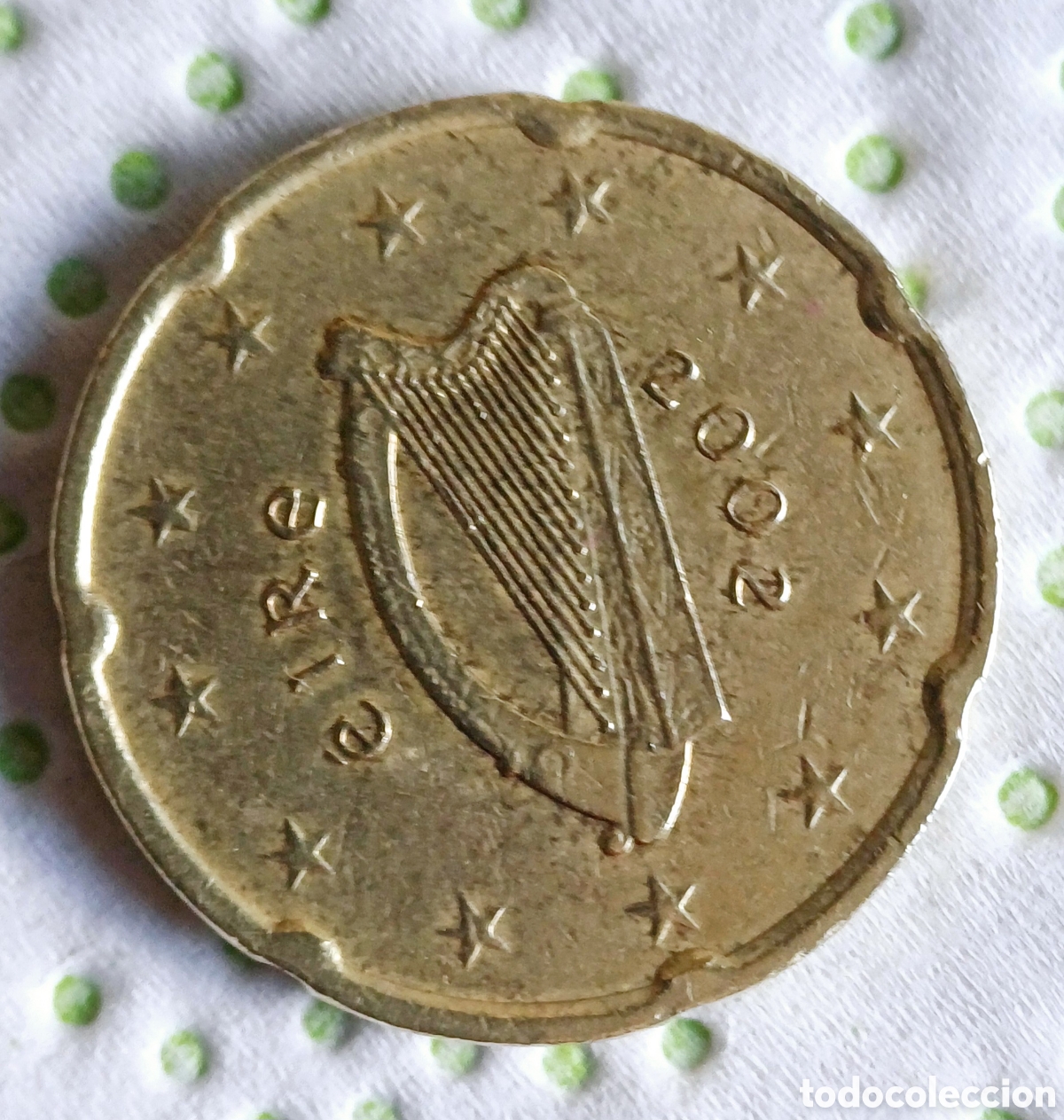 Euros: Moneda 20 cent Irlanda 2002, escasa - Foto 1