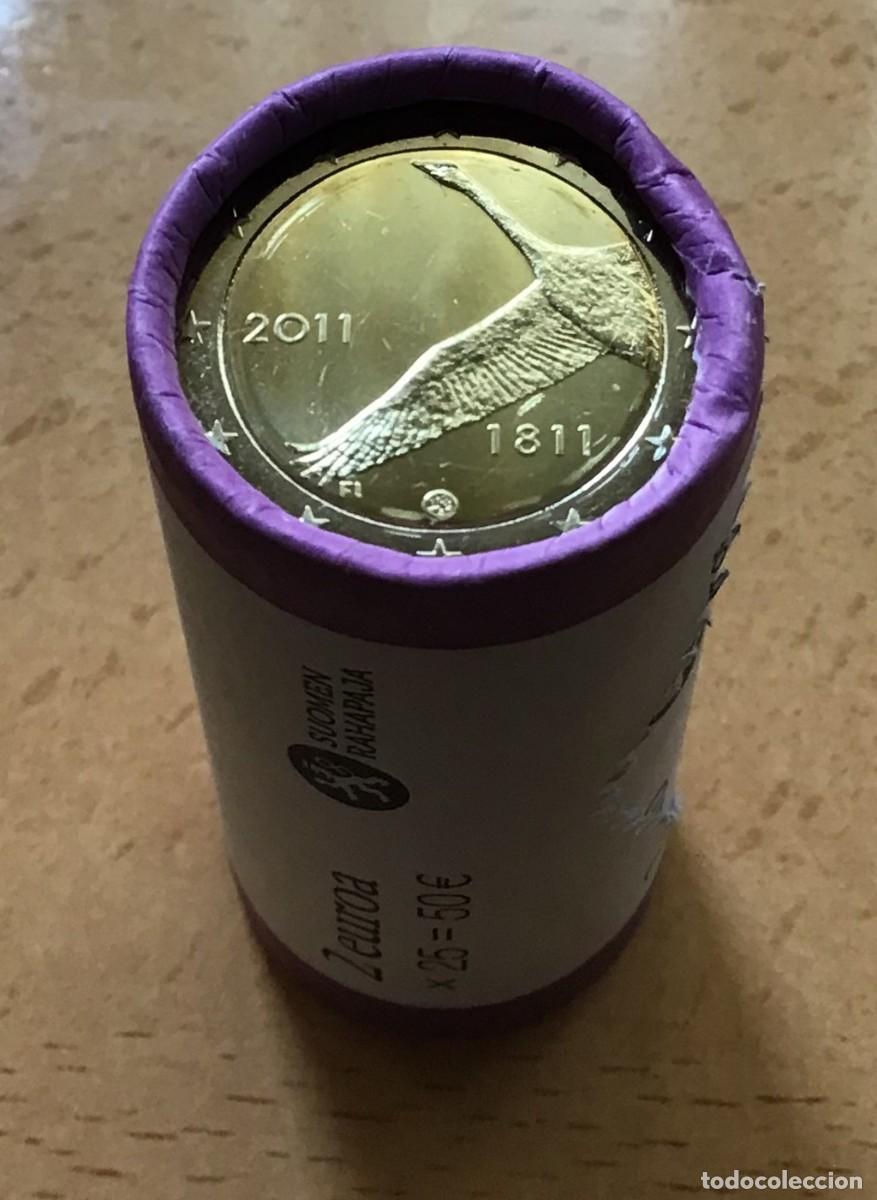 Euros: 2 euros conmemorativos de Finlandia. 200 Aniv. Banco Finlandia. A&ntilde;o 2011. Sin circular