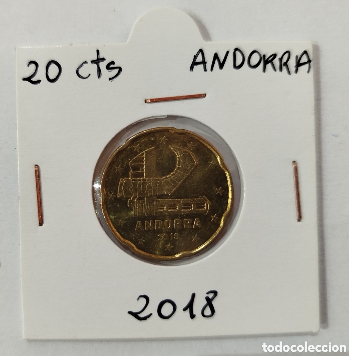 Euros: 20 C&Eacute;NTIMOS PRINCIPADO ANDORRA 2018 - Foto 1