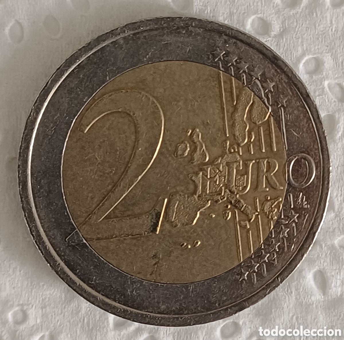 Euros: Moneda 2&euro; Francia 2001 con errores - Foto 2
