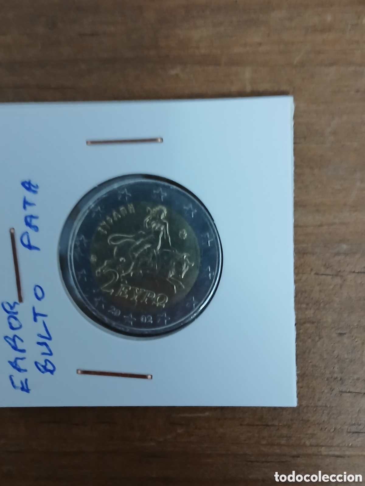 Euros: DOS EUROS DE GRECIA 2002 CECA S CON ERROR - Foto 2