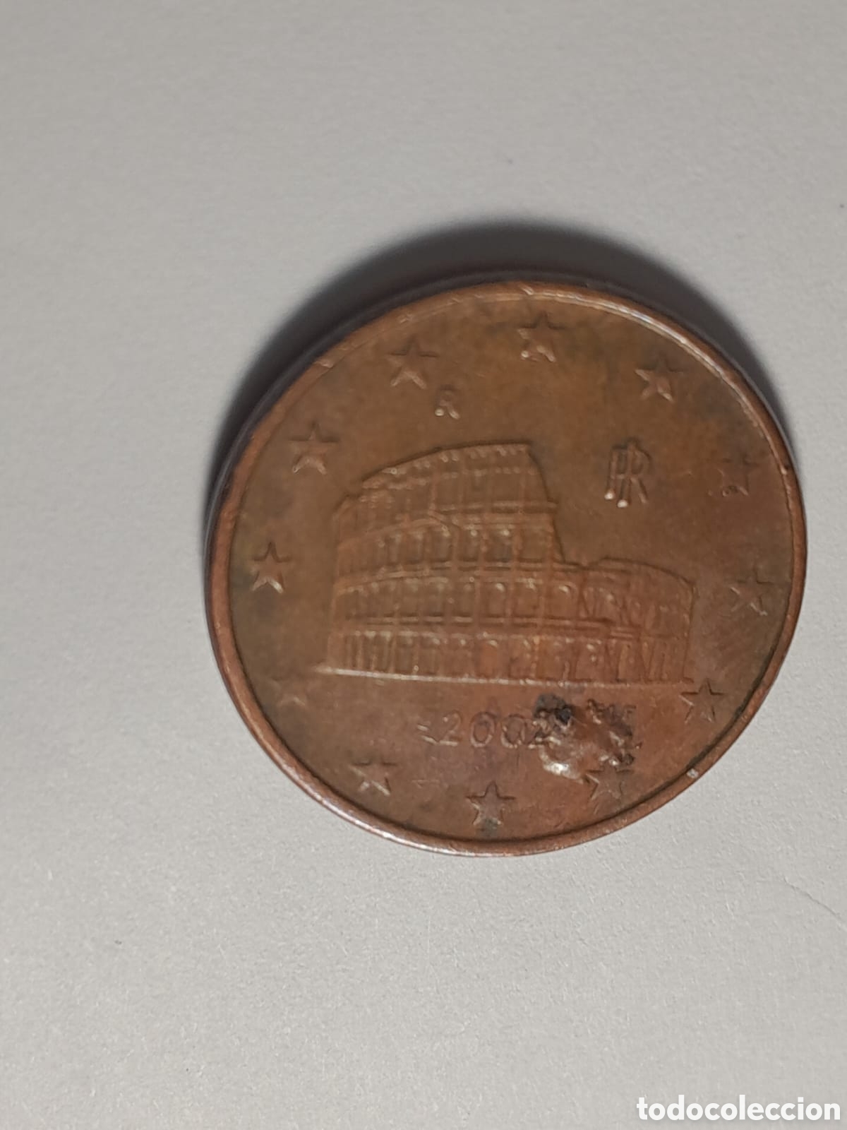 Euros: 5 c&eacute;ntimos Francia, exceso de metal. - Foto 3