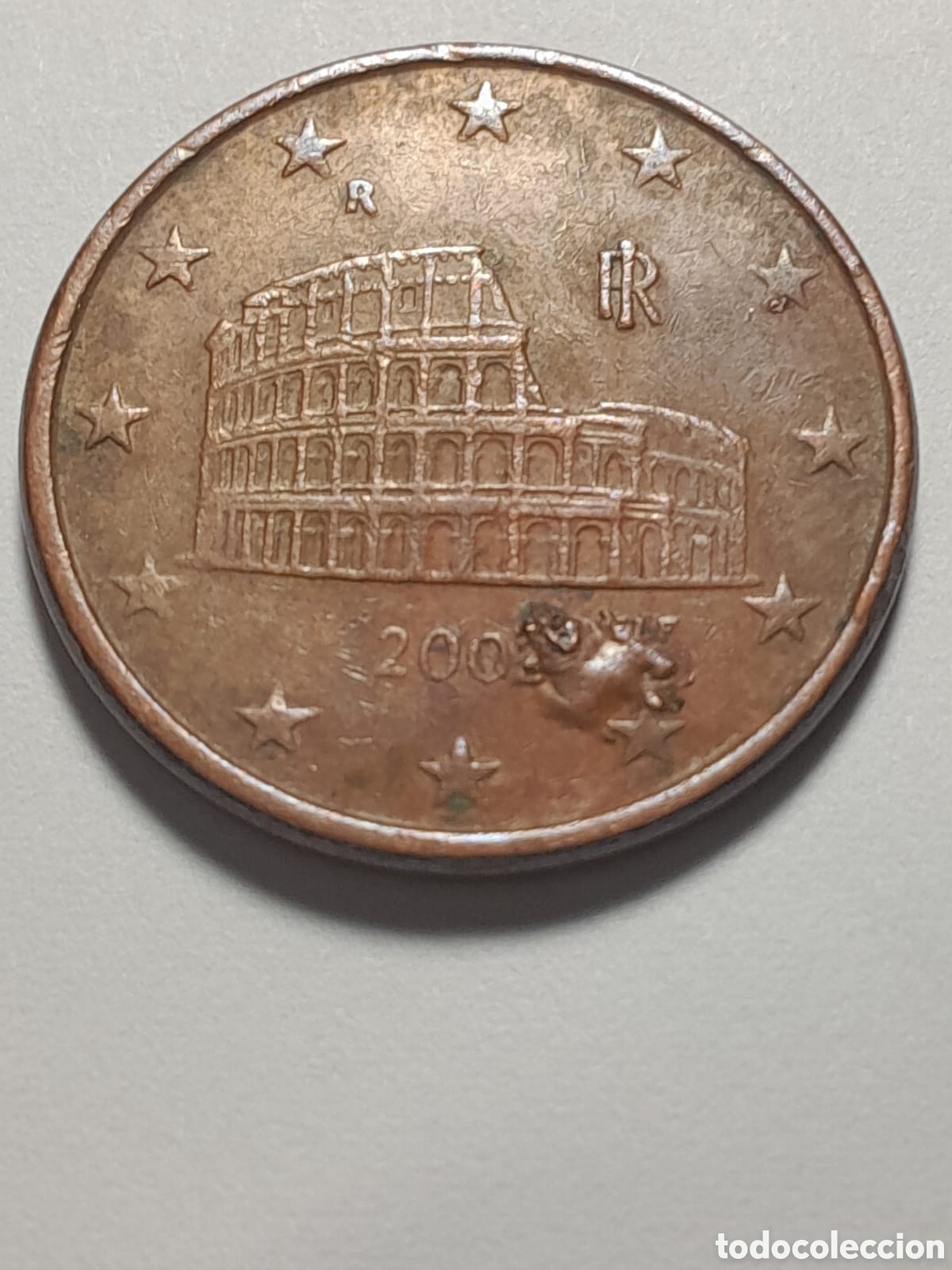 Euros: 5 c&eacute;ntimos Francia, exceso de metal. - Foto 4