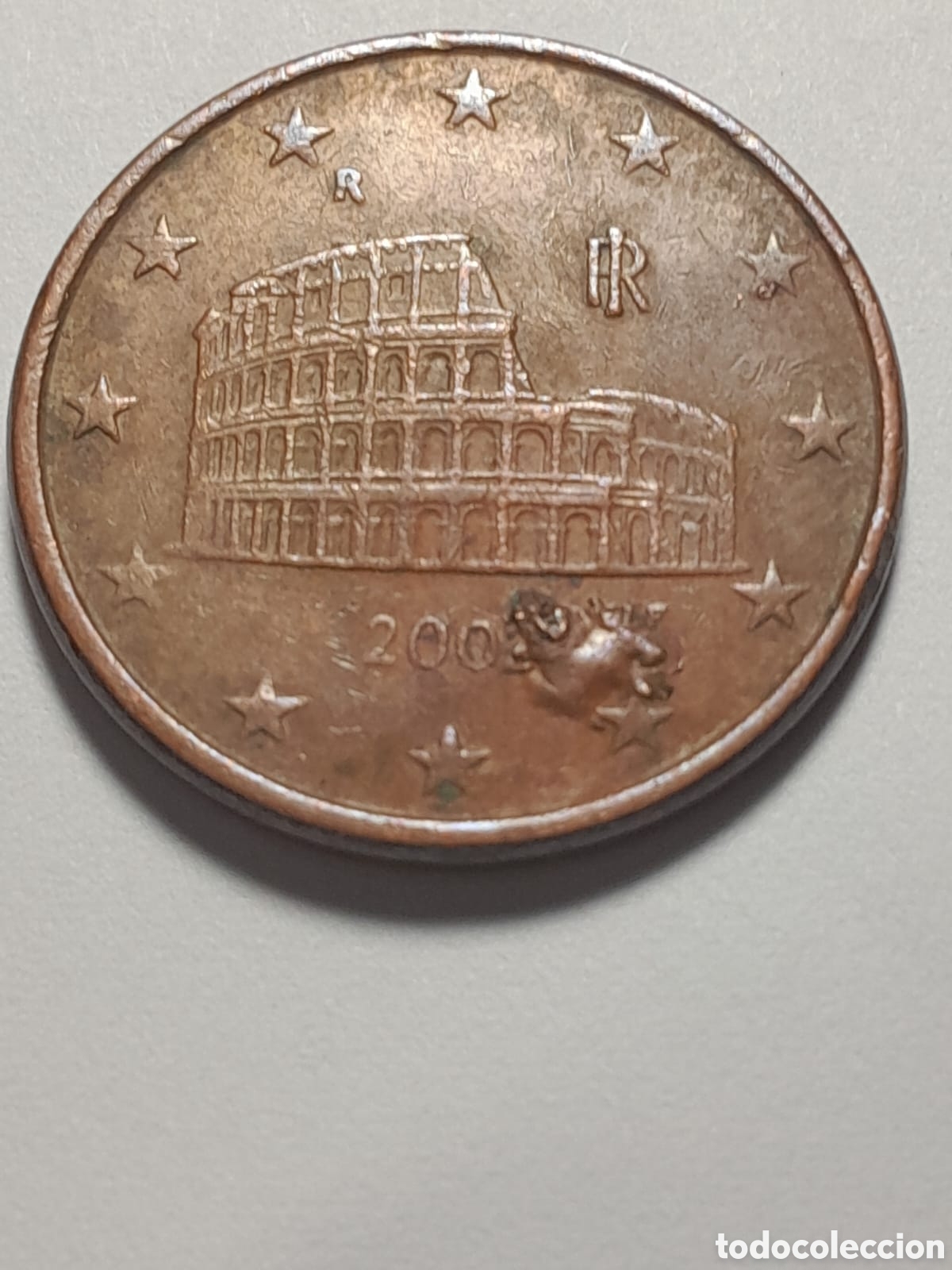 Euros: 5 c&eacute;ntimos Francia, exceso de metal. - Foto 1