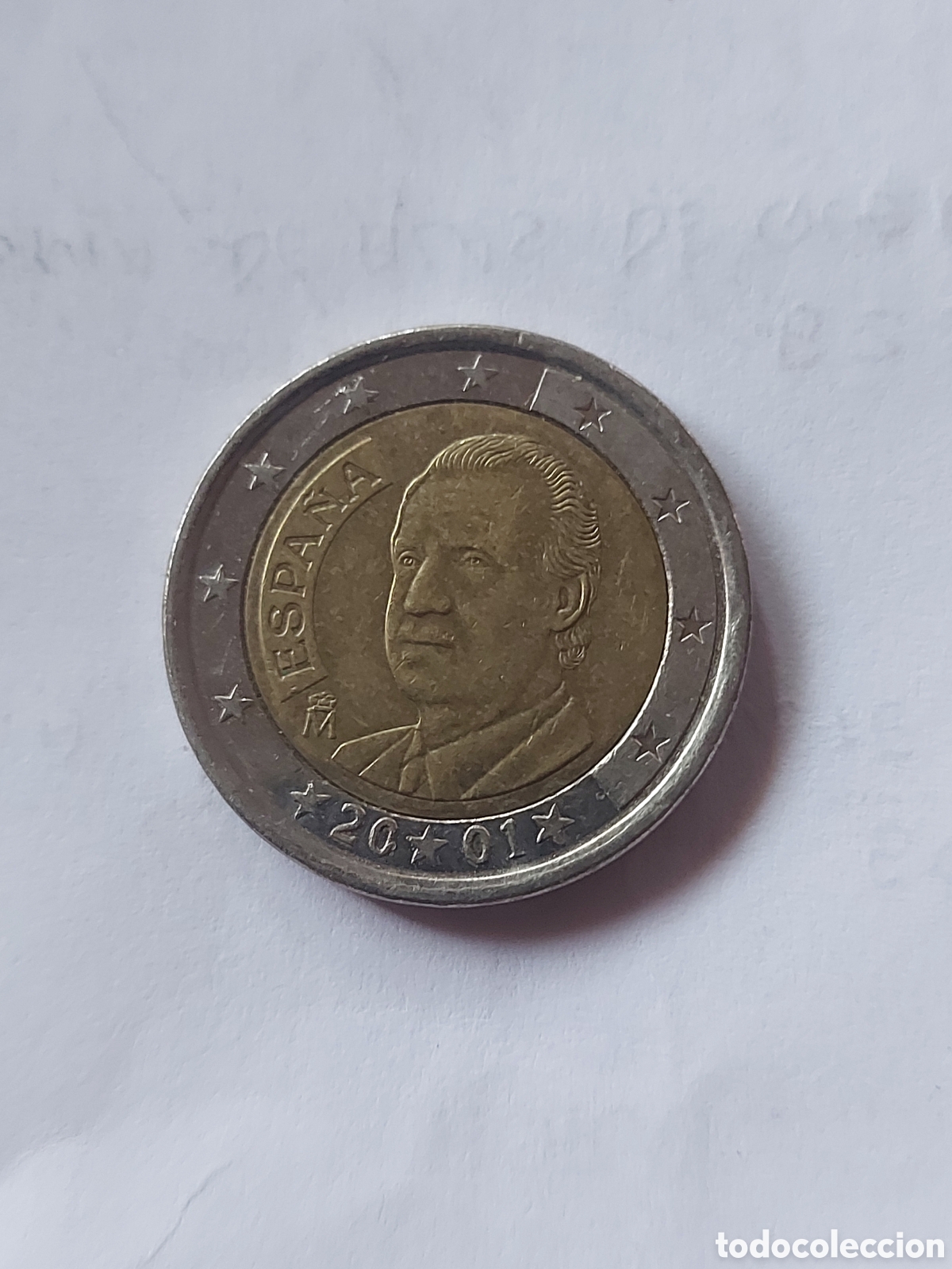 Euros: MONEDA ESPA&Ntilde;A 2 EURO 2001 - Foto 1