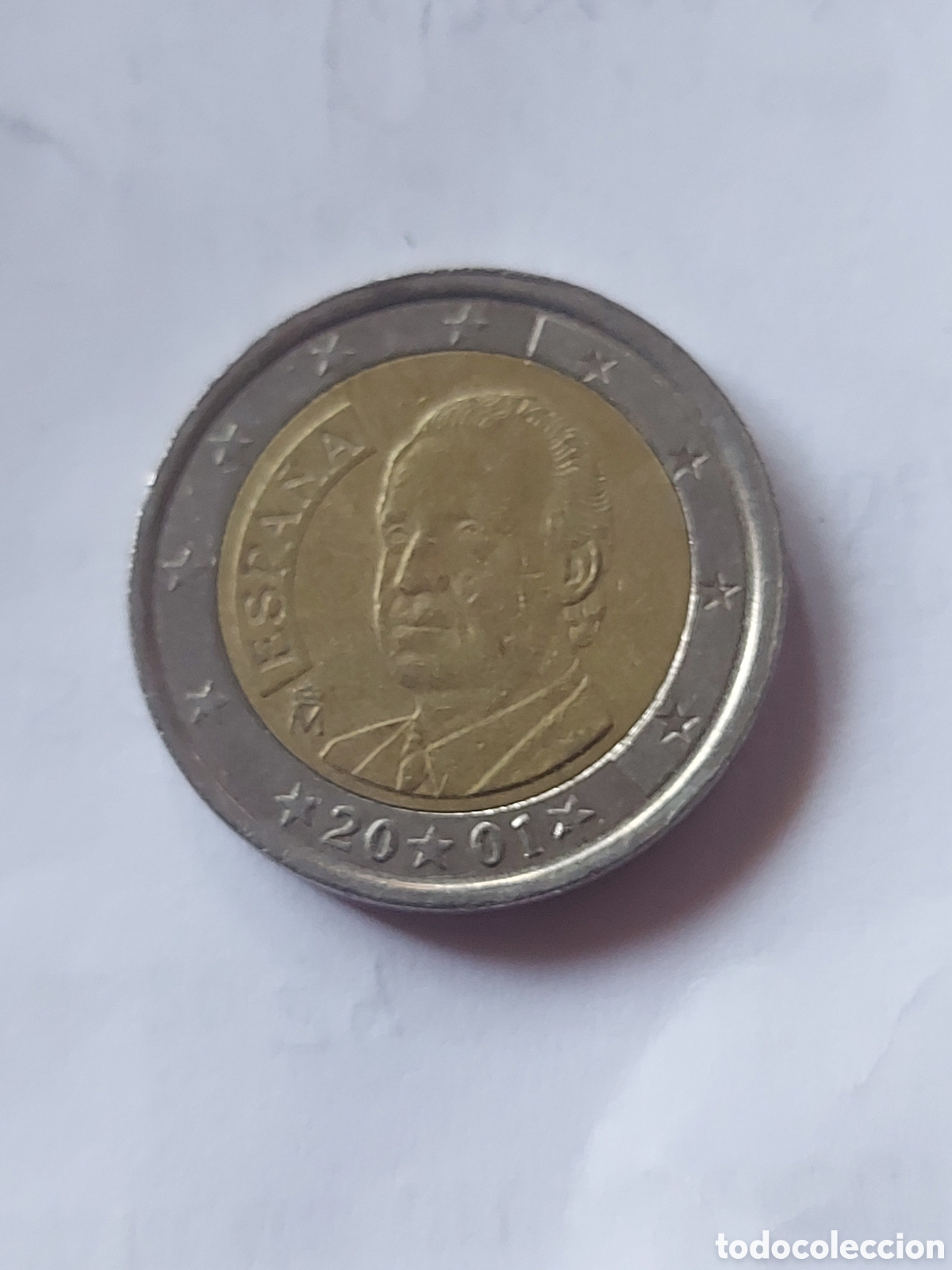 Euros: MONEDA ESPA&Ntilde;A 2 EURO 2001 - Foto 1
