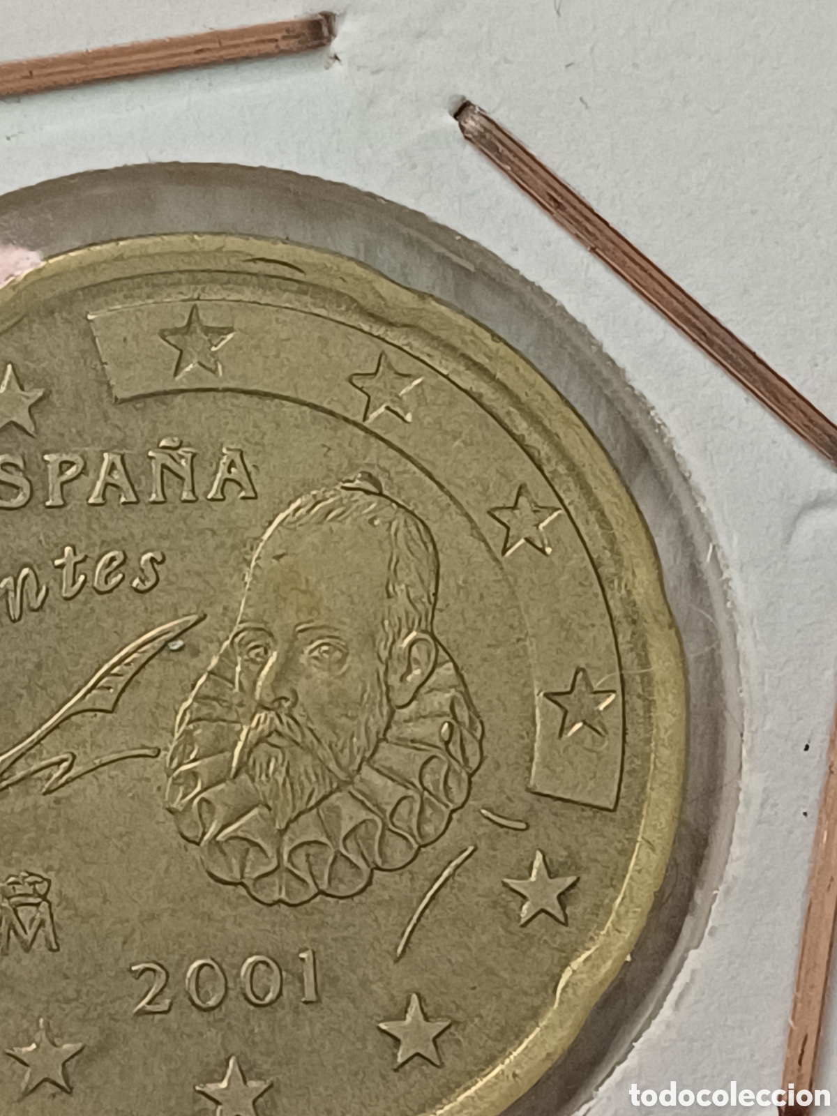 Euros: Moneda 20cent de &euro; 2001, error por exceso de peso - Foto 3