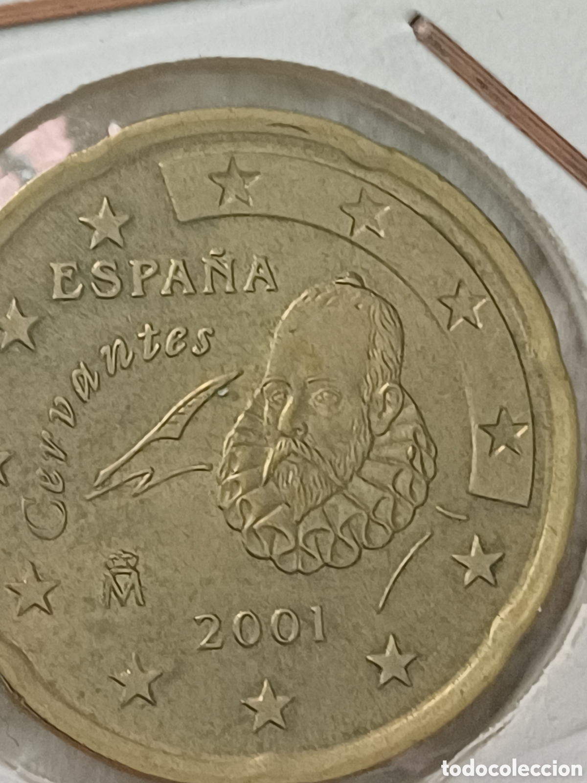Euros: Moneda 20cent de &euro; 2001, error por exceso de peso - Foto 4