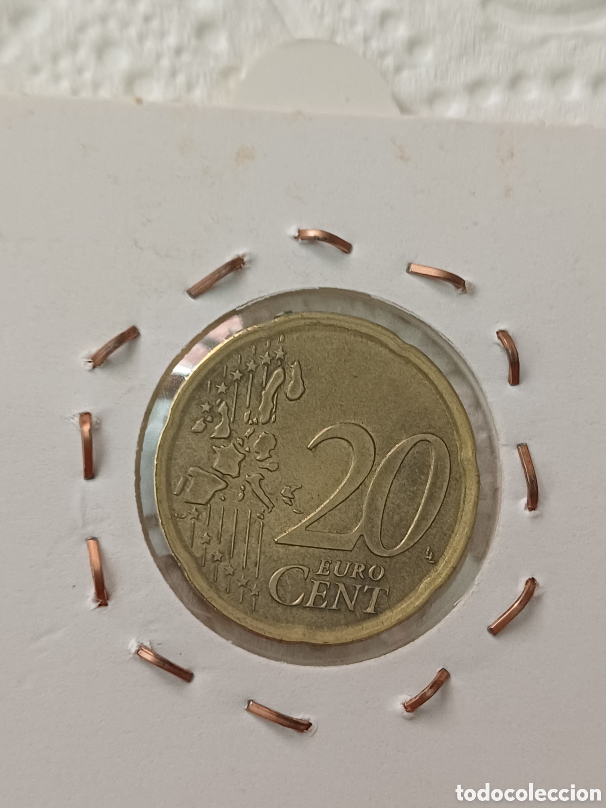 Euros: Moneda 20cent de &euro; 2001, error por exceso de peso - Foto 5