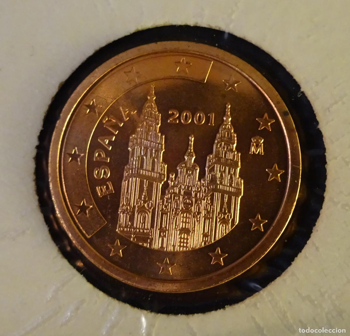Euros: ESPA&Ntilde;A 2 C&Eacute;NTIMOS DE EURO 2001. SIN CIRCULAR - Foto 1