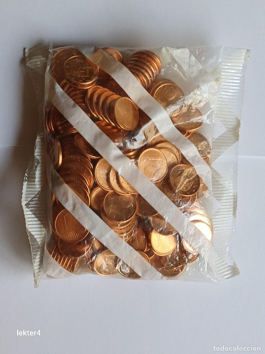 Euros: ESPA&Ntilde;A BOLSA CON 200 MONEDAS DE 1 C&Eacute;NTIMO DE 2003 - SIN ABRIR - Foto 1
